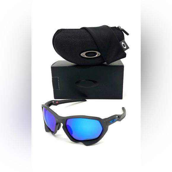 OAKLEY PLAZMA (A) OO9019-05 Matte Carbon / Prizm Sapphire 59mm Sunglasses - Picture 1 of 4